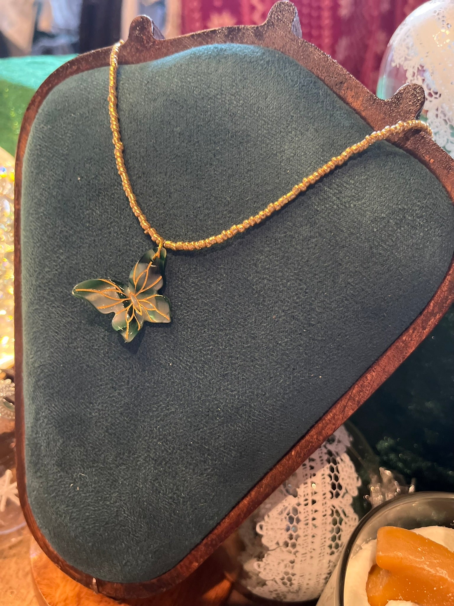 Collier "Papillon Doré"