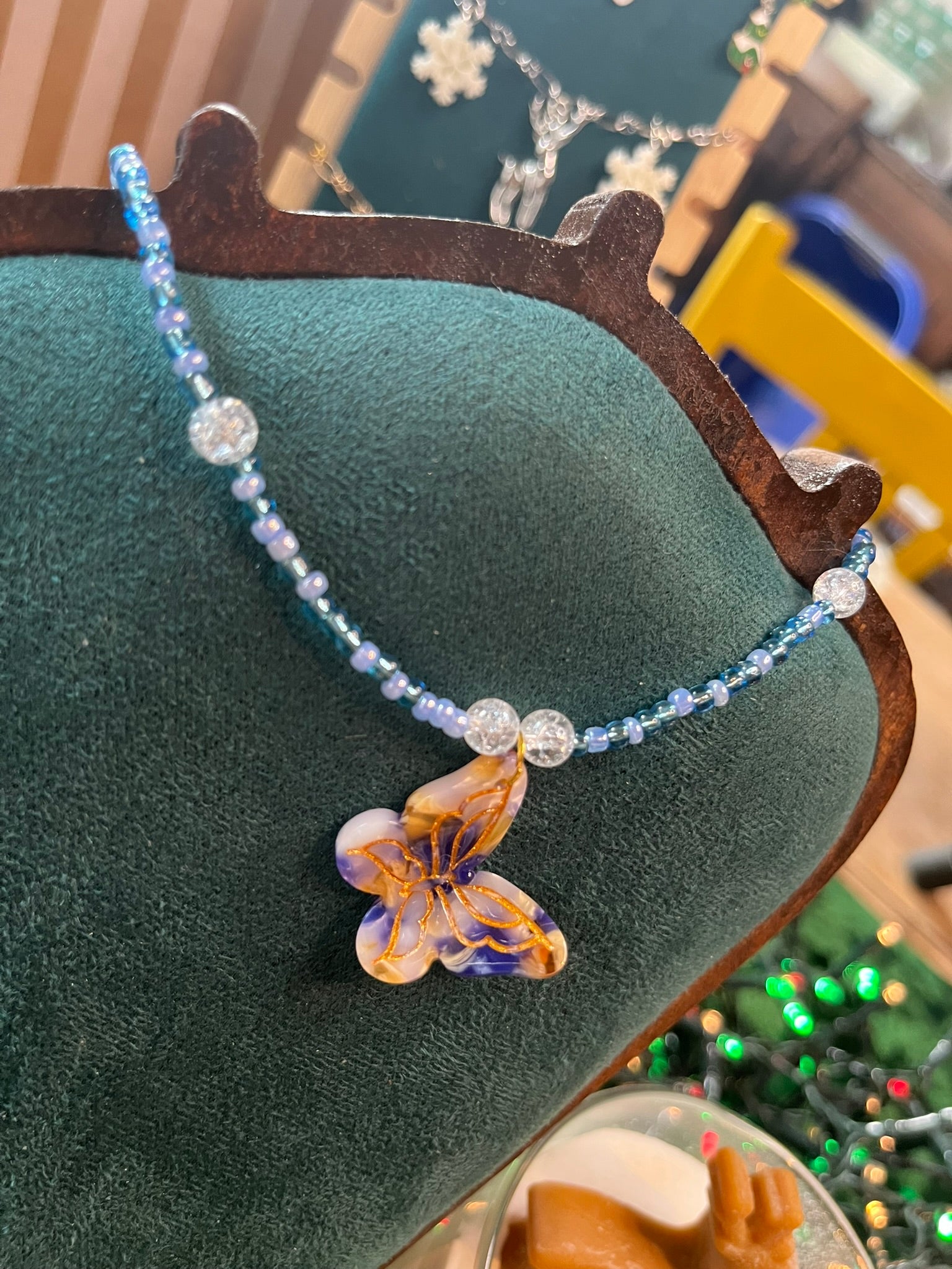 Collier "Papillon de Glace"