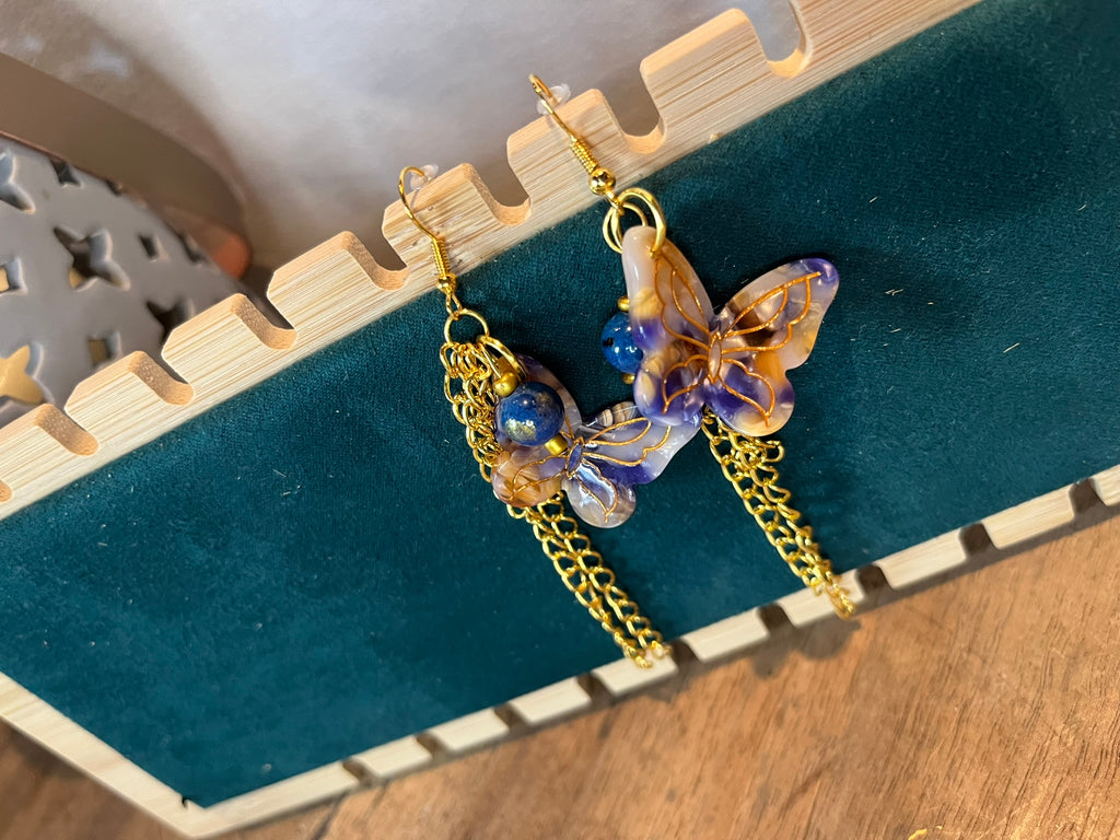 Boucles d'Oreilles "Papillon d'Or"