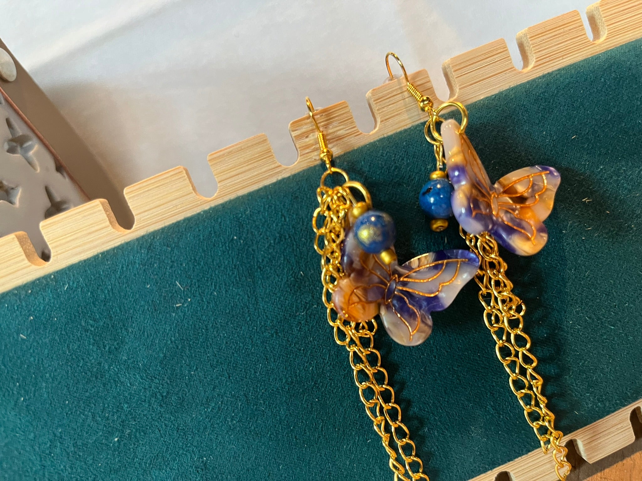 Boucles d'Oreilles "Papillon d'Or"
