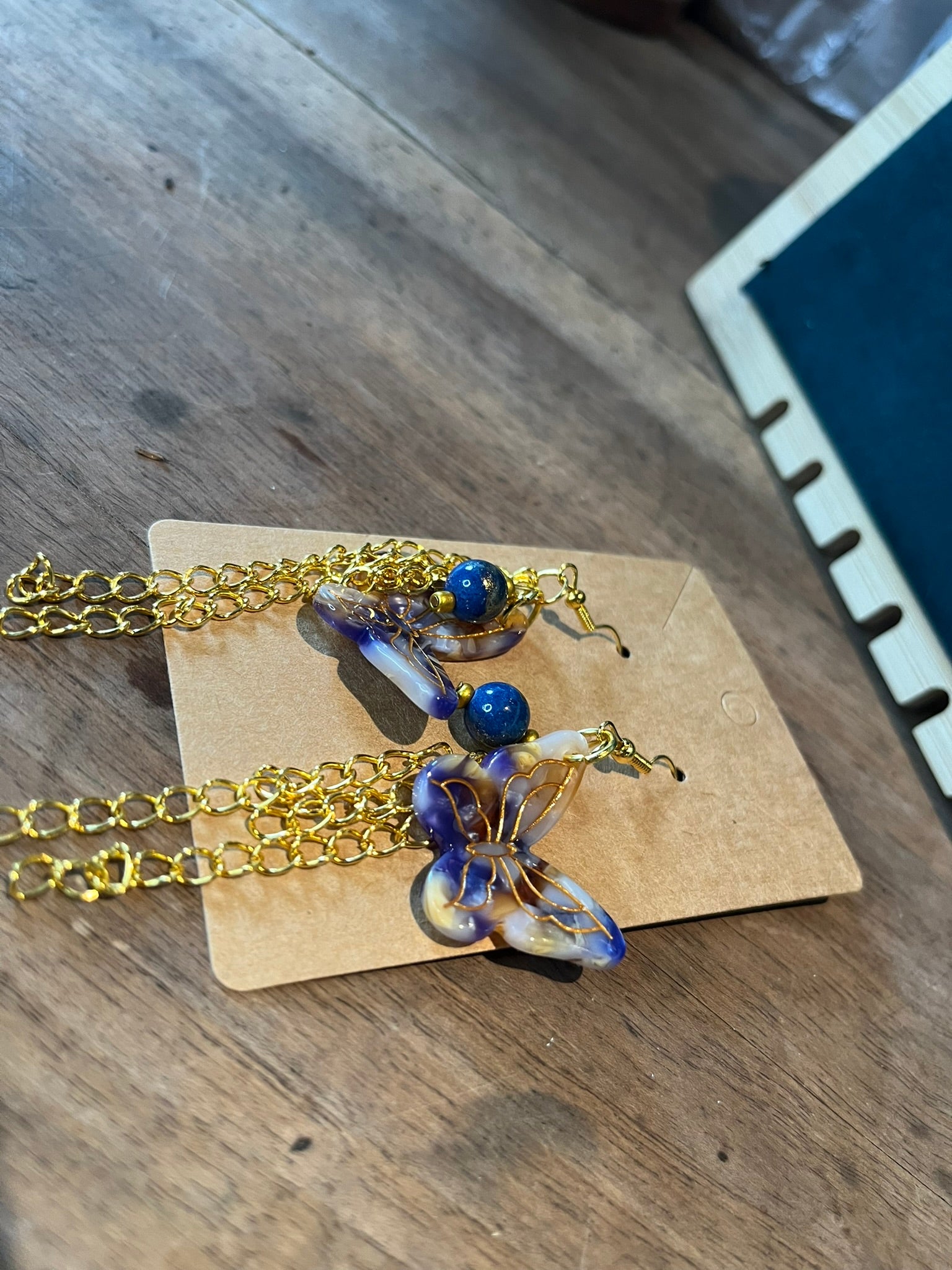 Boucles d'Oreilles "Papillon d'Or"