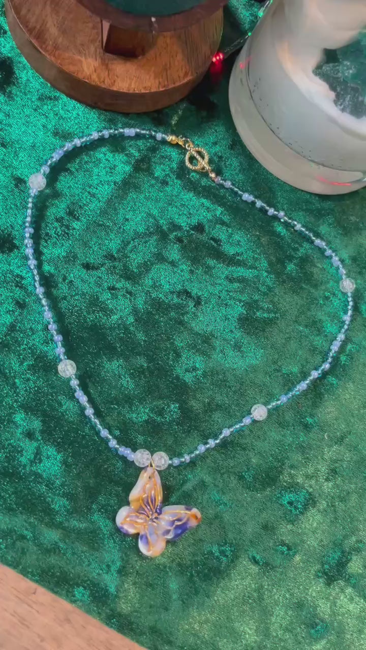 Collier "Papillon de Glace"